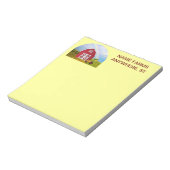 名前を赤い納屋(青い空)に追加 ノートパッド (回転)