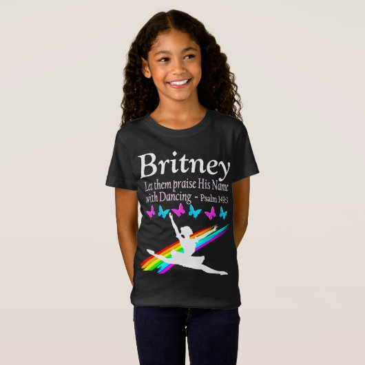 名前を踊りTシャツでほパーソナライズされためる Tシャツ (正面フル)