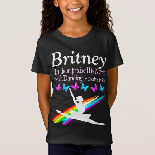 名前を踊りTシャツでほパーソナライズされためる Tシャツ (正面)