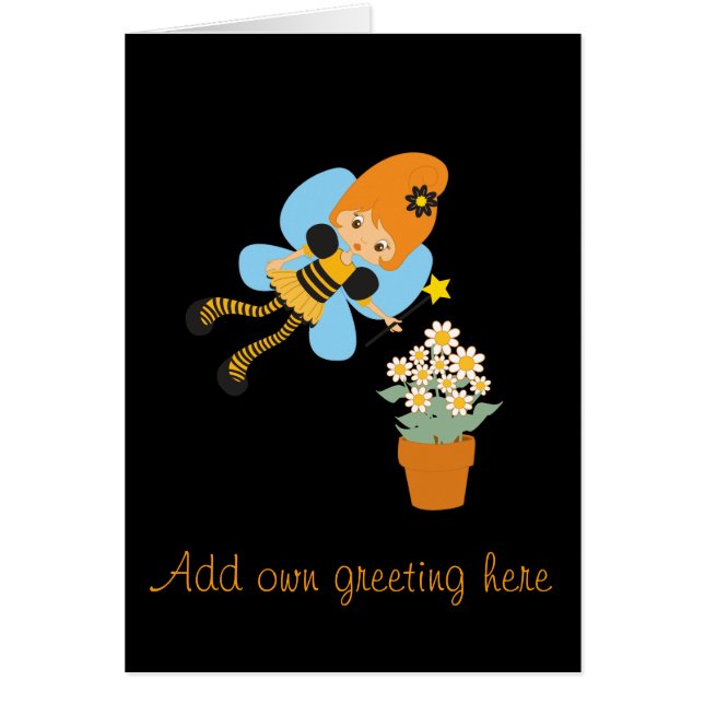 名前を追加かわいらしFairyガーリープリンセスカード – Pinks (正面)