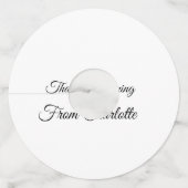 名前を追加してテキストメッセージを送ってくれてありがとう ワイングラスタグ (裏面)