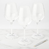 名前を追加してテキストメッセージを送ってくれてありがとう ワイングラスタグ (セット)