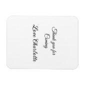 名前を追加してメッセージをありがとう マグネット (横)