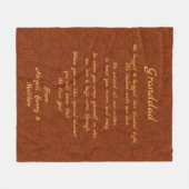 名前を追加し、この毛布をハグした文字を変更する フリースブランケット (正面(横))