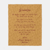 名前を追加し、この毛布をハグした文字を変更する フリースブランケット (正面)