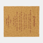 名前を追加し、この毛布をハグした文字を変更する フリースブランケット (正面(横))