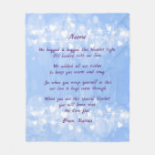 名前を追加し、この毛布をハグした文字を変更する フリースブランケット (正面)