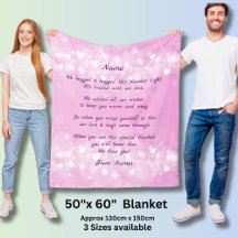 名前を追加し、この毛布をハグした文字を変更する