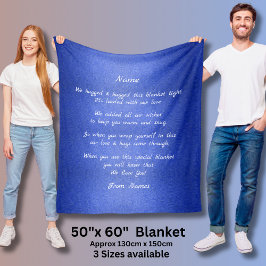 名前を追加し、この毛布をハグした文字を変更する フリースブランケット