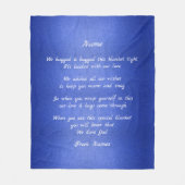 名前を追加し、この毛布をハグした文字を変更する フリースブランケット (正面)