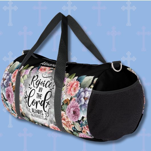 名前を追加し、常に主に喜ぶ ダッフルバッグ