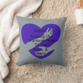 名前を追加すべての文字ハートを変更する クッション (ブランケット)