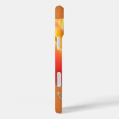 名前を追加するオレンジ色のチューリップ花の写真 Case-Mate iPhoneケース (裏面 / 右)