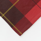 名前を追加するクランのウォレスプレイドタータンチェック フリースブランケット (角)