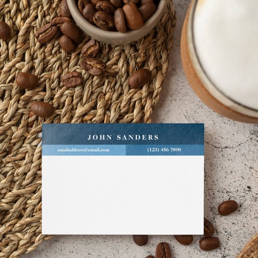 名前を追加するシンプルDark Blue ポストイット