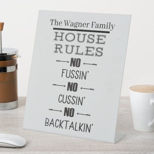 名前を追加するファミリールールペデスタルサイン 台座サイン (インサイチュ)