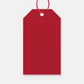 名前を追加する年ハッピー感謝祭Yellows Red ギフトタグ (裏面)