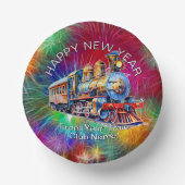 名前を追加する年、蒸気列車花火の新年 ペーパーボウル (正面)