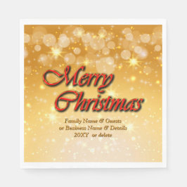 名前を追加する文字に一致するクリスマスランチ スタンダードランチョンナプキン