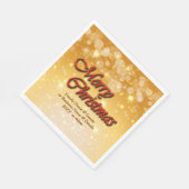 名前を追加する文字に一致するクリスマスランチ スタンダードランチョンナプキン (角)