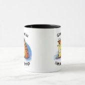 名前を追加する私は朝のコーヒーマグ嫌い マグカップ (中央)