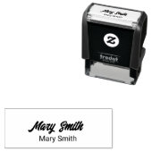 名前を追加する筆記体の署名と印刷名 セルフインキングスタンプ (インサイチュ)