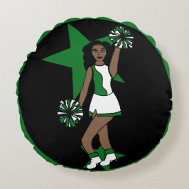 名前を追加する緑の応援#1 ラウンドクッション