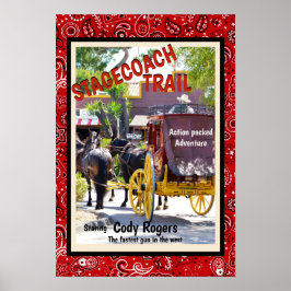 名前を追加する自分のヴィンテージを西欧映画にする ポスター