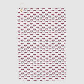 名前を追加する赤い消防車のパーソナライズされた子供 ゴルフタオル (正面)