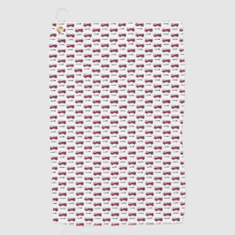 名前を追加する赤い消防車のパーソナライズされた子供 ゴルフタオル