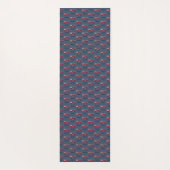 名前を追加する赤い消防車のパーソナライズされた子供 ヨガマット (裏面)