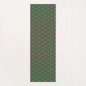 名前を追加する赤い消防車のパーソナライズされた子供 ヨガマット (裏面)