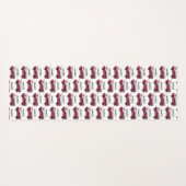 名前を追加する赤い消防車のパーソナライズされた子供 ヨガマット (裏面(横))