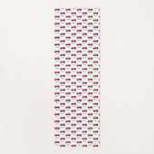 名前を追加する赤い消防車のパーソナライズされた子供 ヨガマット (正面)