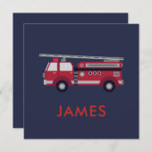 名前を追加する赤い消防車パーソナライズされた (正面/裏面)