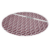 名前を追加する赤い消防車パーソナライズされた カッティングボード (角)