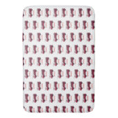 名前を追加する赤い消防車パーソナライズされた バスマット (正面縦)