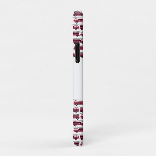 名前を追加する赤い消防車パーソナライズされた Case-Mate iPhoneケース (裏面/右)