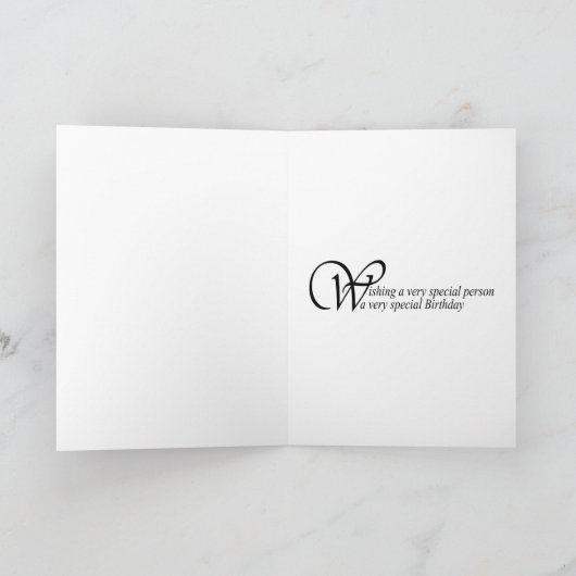 名前を追加する, 21st誕生日カード カード (内部)