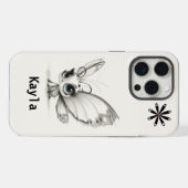 名前を追加する iPhoneケース (裏面横)