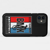 名前を追加するBMXフリースタイルライダー Case-Mate iPhoneケース (裏面(横))