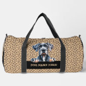 名前を追加するGreat Dane ダッフルバッグ (正面)