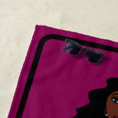 名前を追加するMajorette/ダンサービーチタオル(暗い赤紫色) ビーチタオル (インサイチュ)