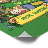 名前を追加やる気を起こさせるAnimal Fans漫画 ポスター (角)