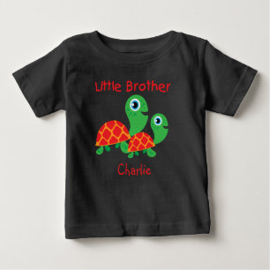 名前を追加カスタマイズTurtles Little Brother ベビーTシャツ