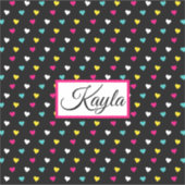 名前を追加カスタムするビニールシール シール (正面)