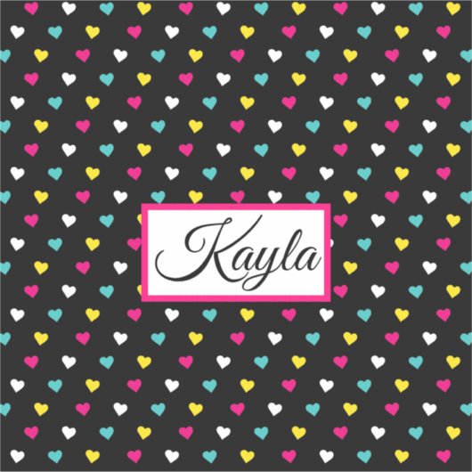 名前を追加カスタムするビニールシール シール (正面)