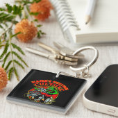 名前を追加カスタムCULTURE改造クラシックMuscle Car キーホルダー (正面右)