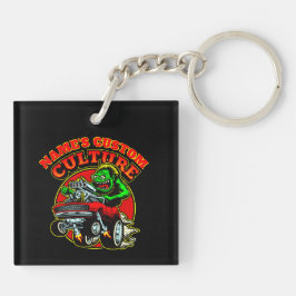 名前を追加カスタムCULTURE改造クラシックMuscle Car キーホルダー