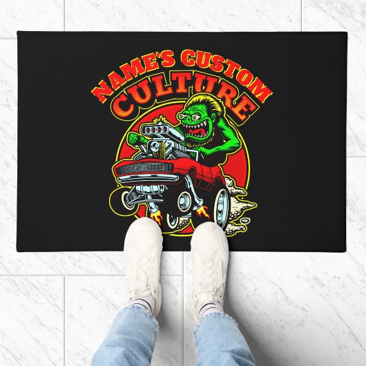 名前を追加カスタムCULTURE改造クラシックMuscle Car ドアマット